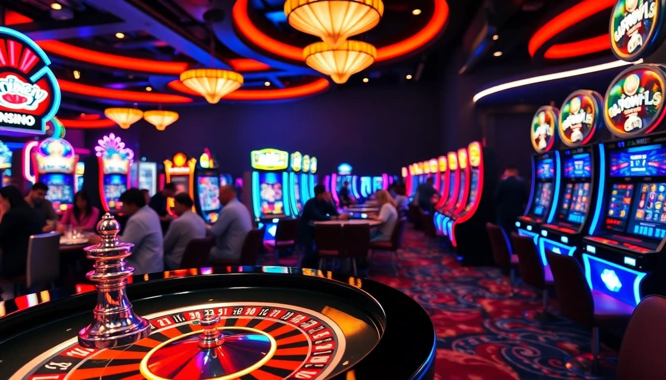 Engaging players at the best online casino with vibrant gaming options and an energetic atmosphere.