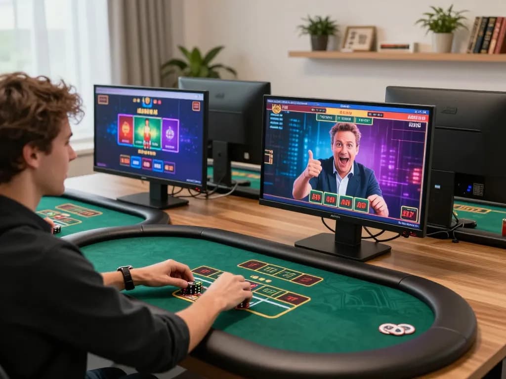 Engaging in strategic gameplay on rikvip in a modern home setting.