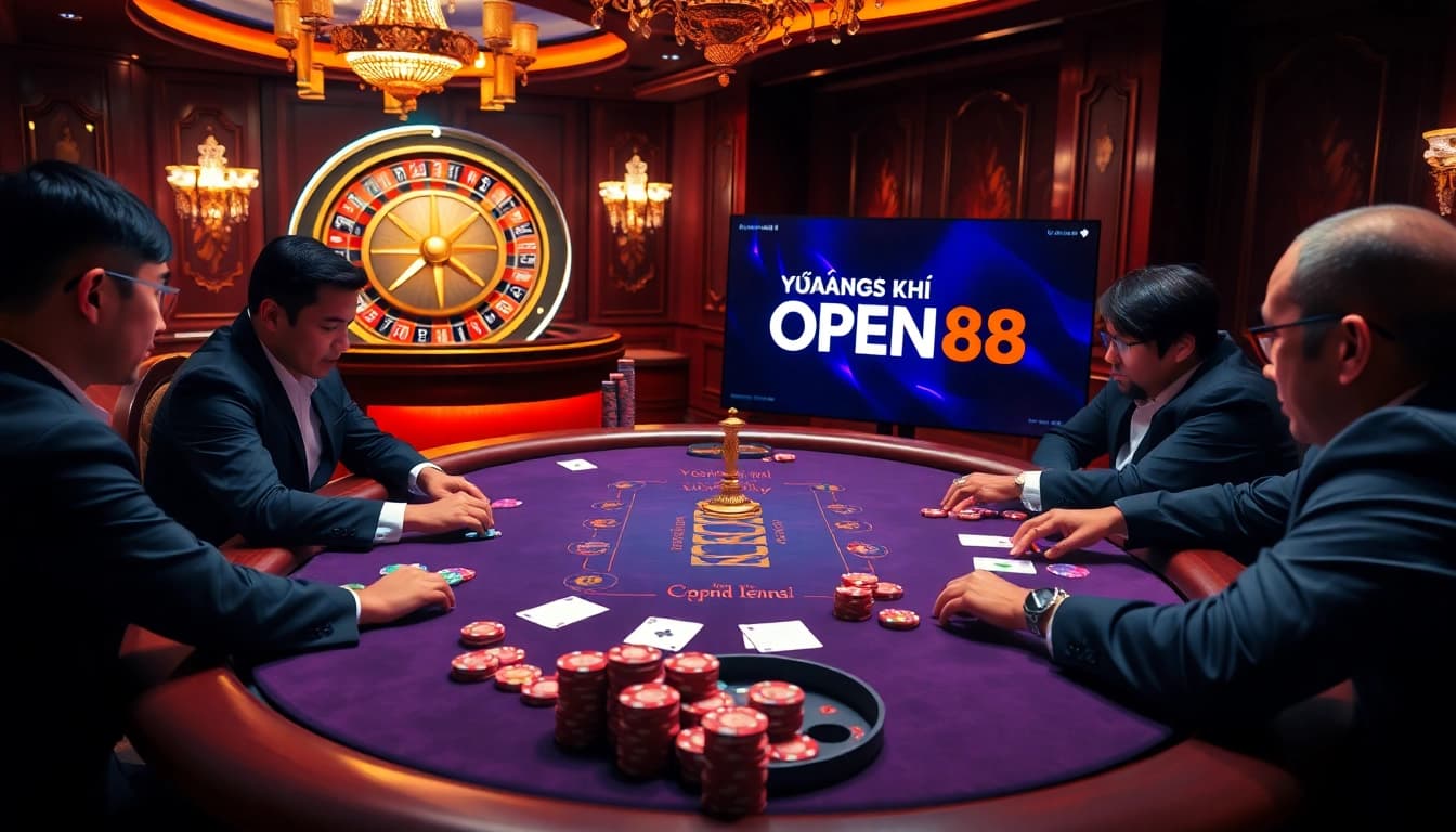 Engaging in a thrilling game while registering at Đăng Ký OPEN88 casino during an exciting online session.