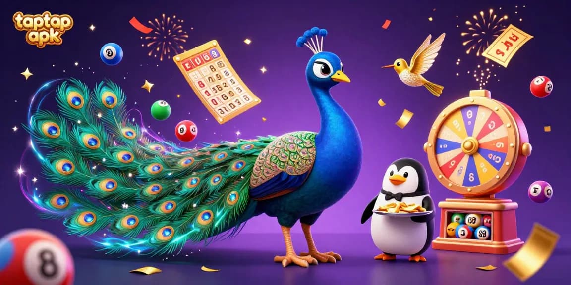 Memenangkan taptap apk dengan uang dalam jackpot di kasino virtual yang penuh warna dan meriah.