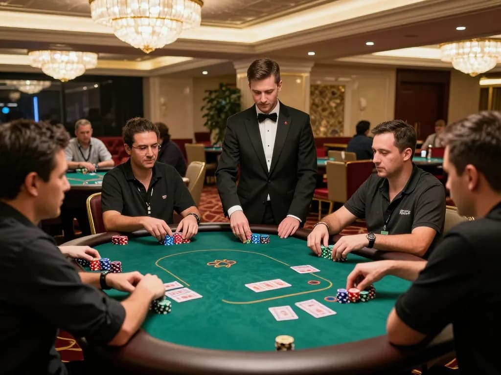 Engaging poker game scene at LC88, where players strategize to win.