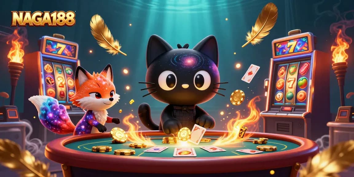 NAGA188 menyajikan pengalaman judi kasino dengan kucing lubang hitam 3D menarik dan banyak elemen permainan.