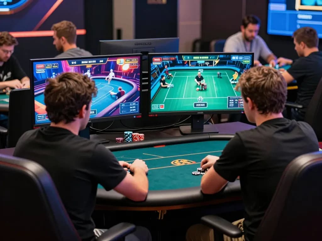 uu88 poker enthusiasts strategizing during live online game with engaging graphics.