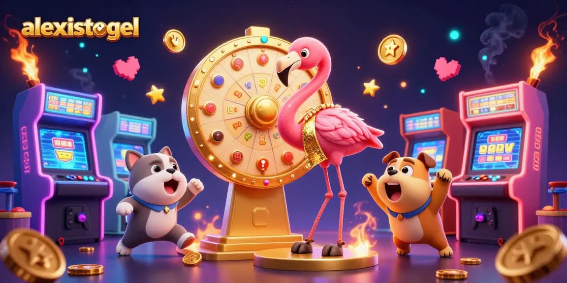 Menghadapi keberuntungan bermain dengan alexistogel melalui ilustrasi 3D yang menarik dan penuh warna.