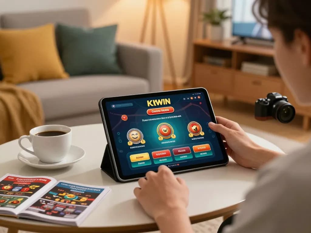 Experience kkwin win as players engage in strategic gameplay on the KKWIN app, showcasing a cozy home gaming scene.