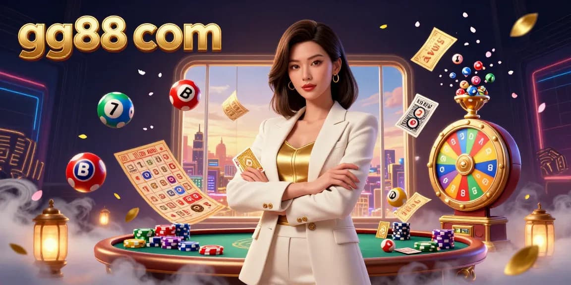 Engage with exciting games at gg88 com featuring an elegant dealer and dynamic lottery elements.