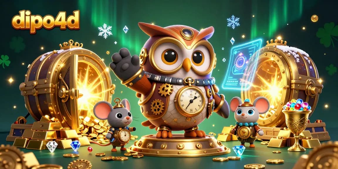 Experience thrilling adventures with dipo4d, featuring vibrant 3D fantasy elements in a dynamic casino setting.