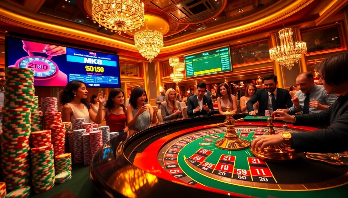 Engage with MK8 at a luxurious casino filled with excitement and thrilling games.