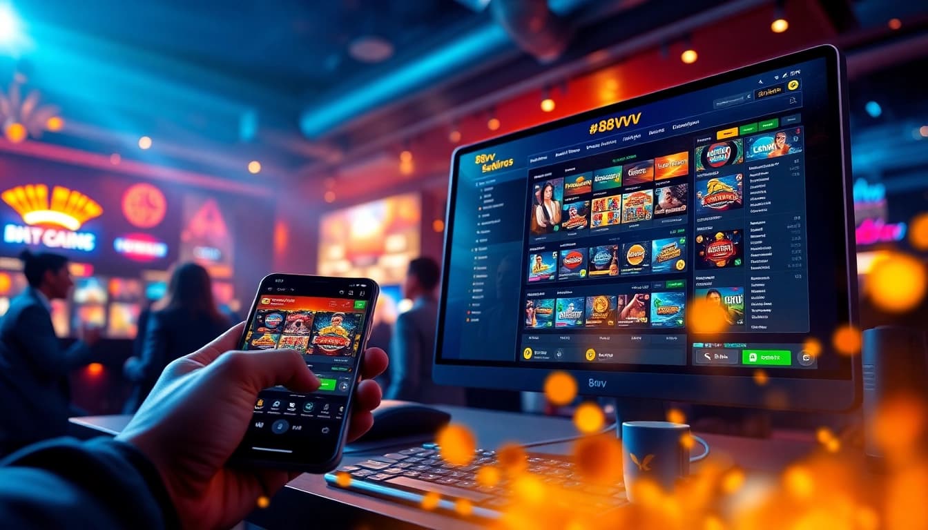 88vv online gambling platform showcasing exciting live casino games and user-friendly interface.