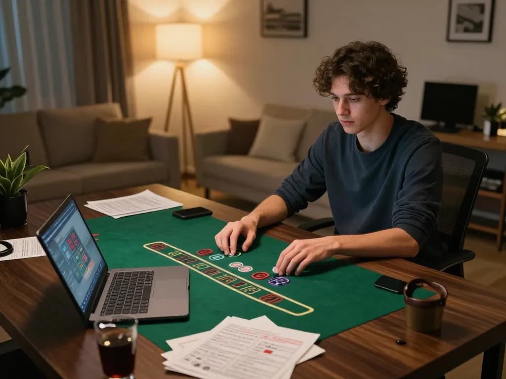 Engaging in online gaming at trang chủ ku3933, showcasing live dealer blackjack experience from home.
