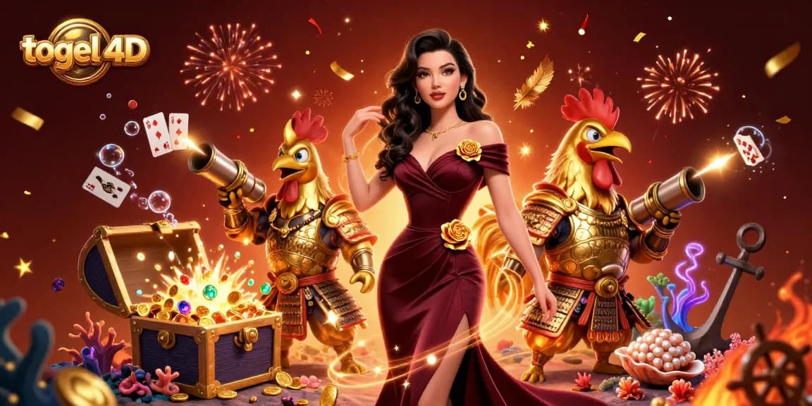 Engage with togel 4D excitement through an immersive digital illustration showcasing dynamic casino elements