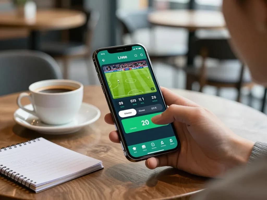 Soi kèo live betting through a mobile app showcases an engaging soccer betting experience