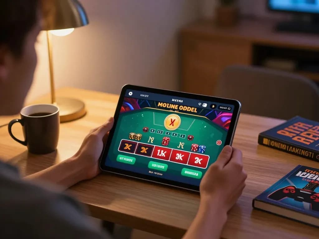 Engaging in exciting online casino gameplay with SC 88 blackjack on a tablet screen
