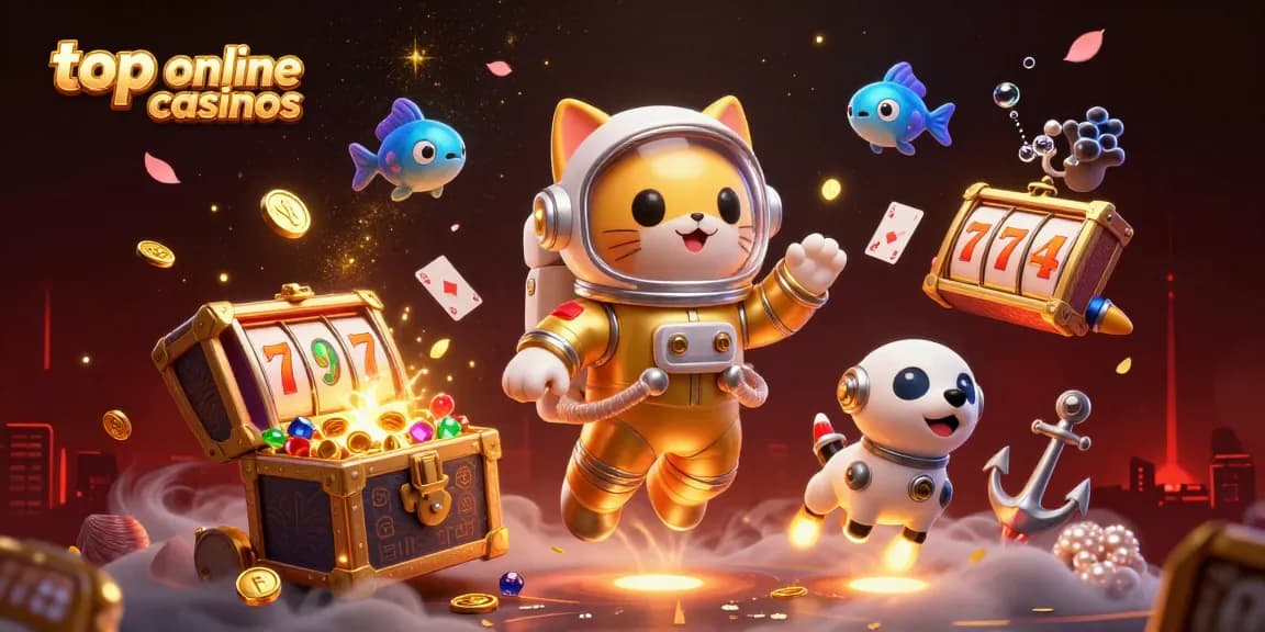 Engage with top online casinos in Australia featuring dynamic slot machines and playful characters.