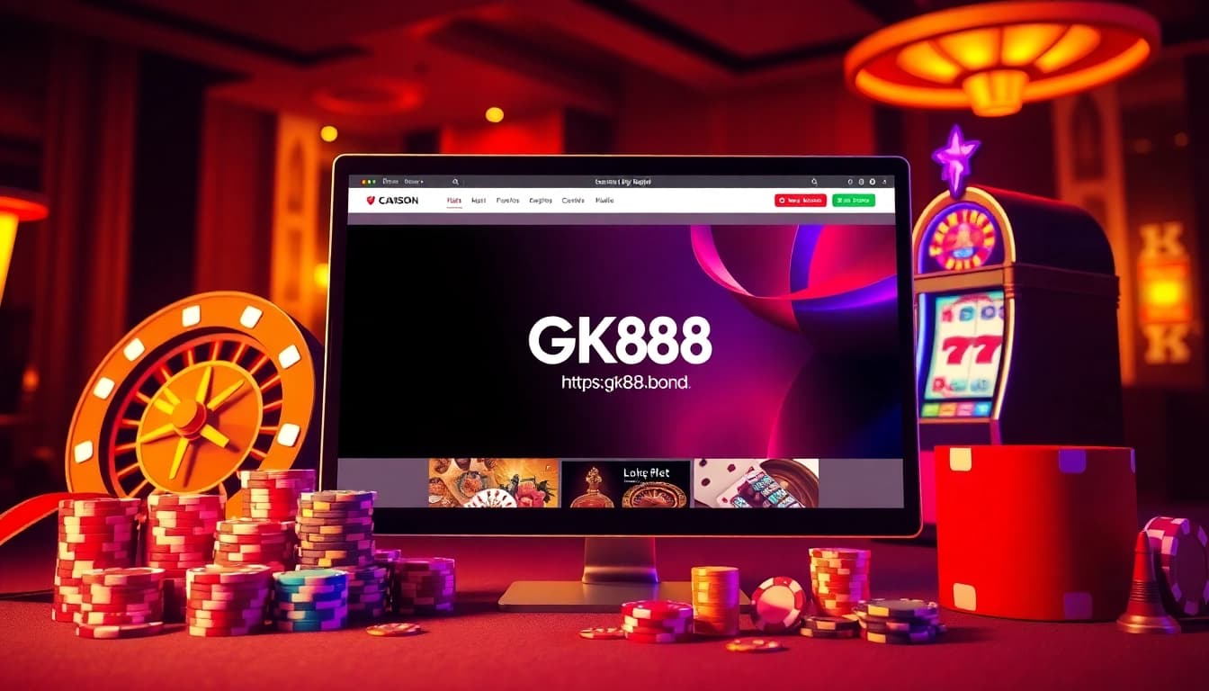 Play and win at https://gk88.bond/ amidst thrilling casino games and vibrant visuals.