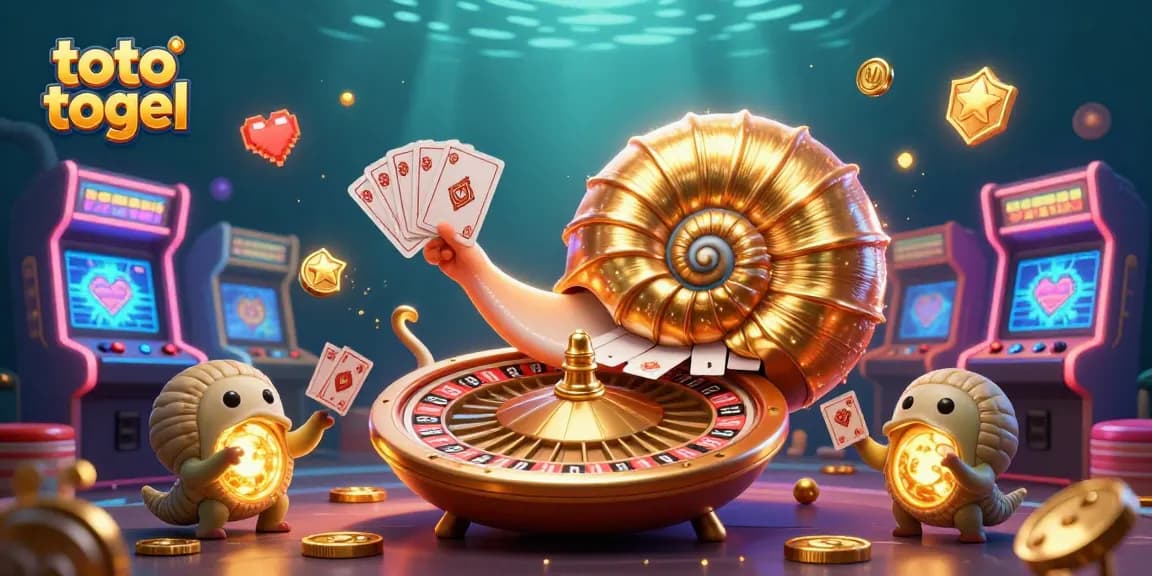 Engage in thrilling gameplay with toto togel featuring cartoon nautilus roulette and vibrant arcade elements.