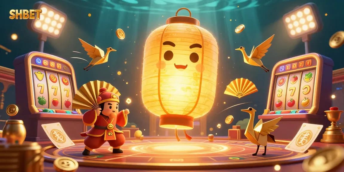 Bet big with SHBET’s golden gaming spirit and dynamic slot excitement in a vibrant casino scene.