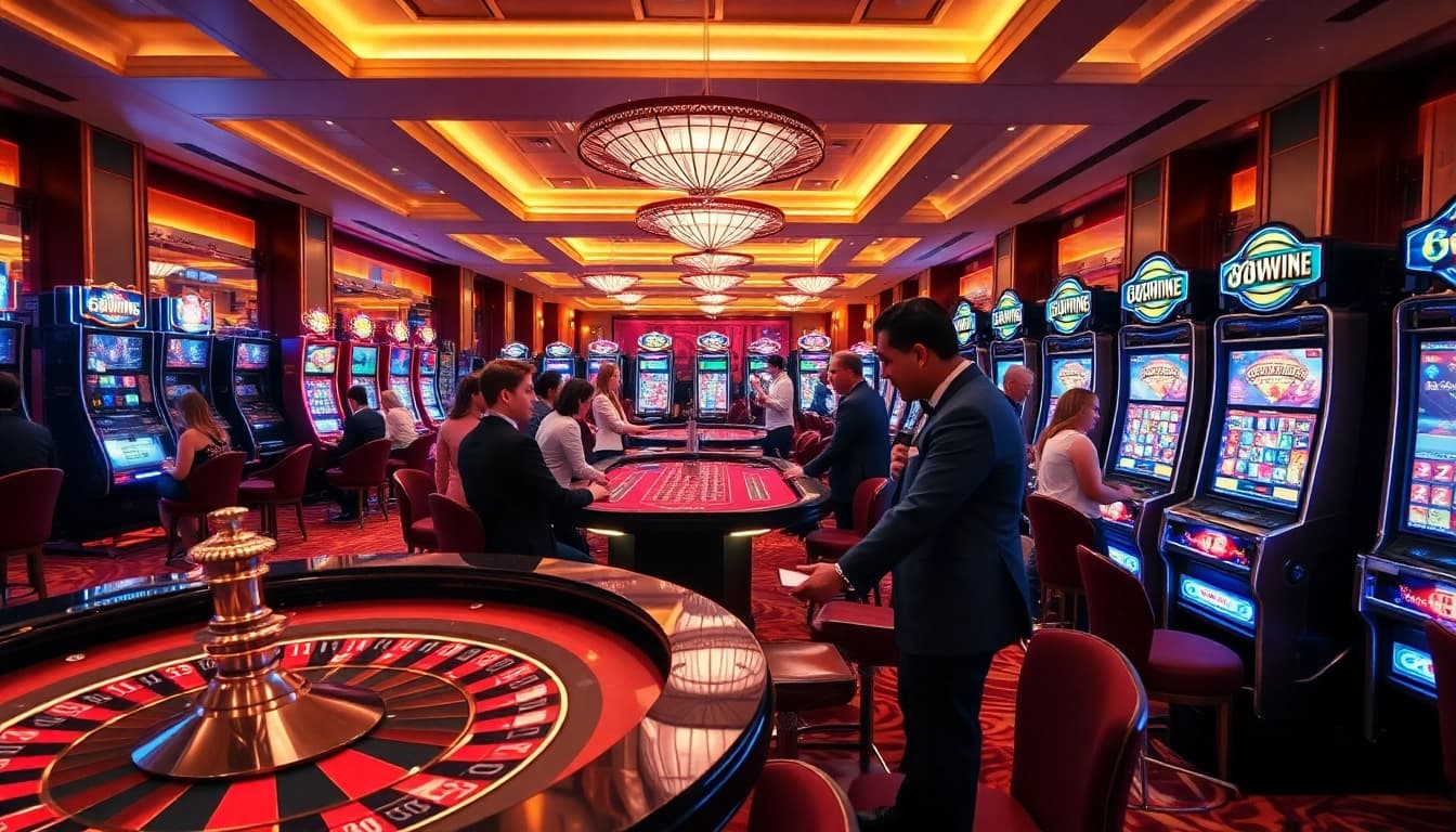 Experience exciting gameplay at 68win with vibrant slot machines and engaging casino tables.