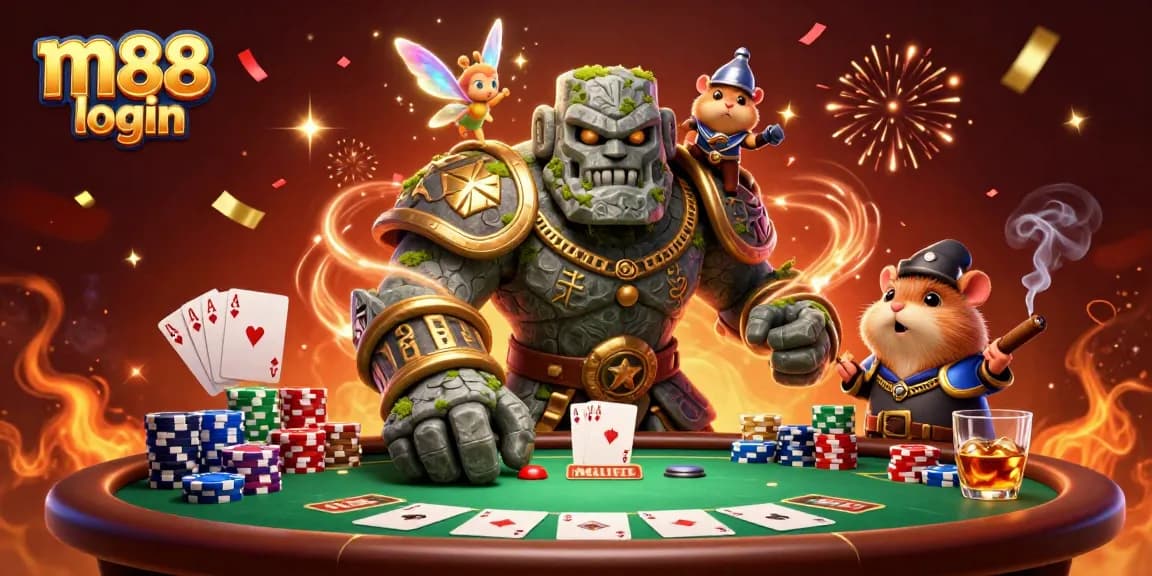 Place your bets and enjoy the thrill of M88 login for exciting casino gaming action.