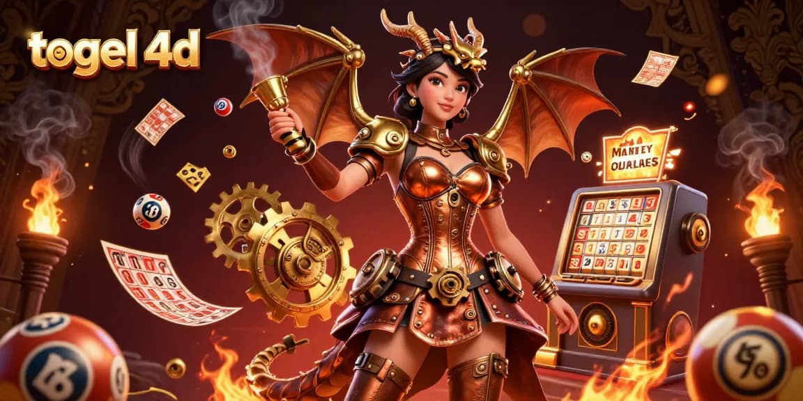 Participate in togel 4d lottery excitement with vibrant dynamic elements in this engaging illustration.