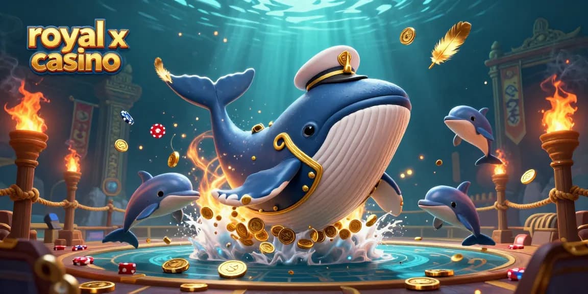 Experience thrilling gameplay at royal x casino with vibrant underwater characters and casino elements.