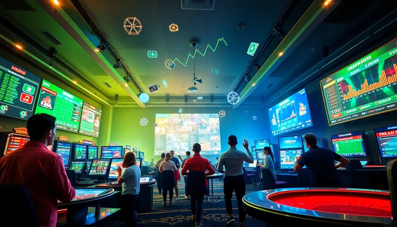 Online gaming experience at f8bet.com highlighting casino and sports betting excitement