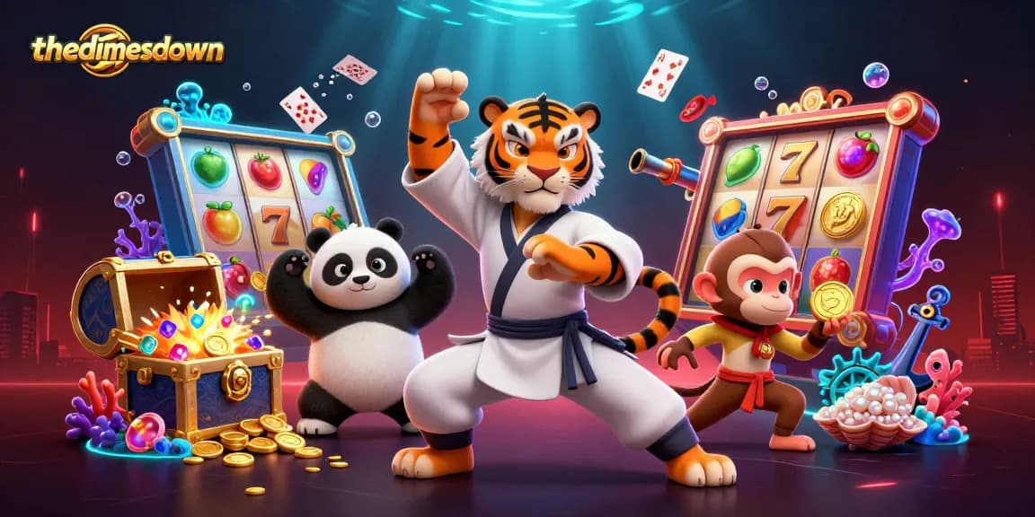Engage in thrilling gameplay at threedimesdown with vibrant 3D characters and casino elements.