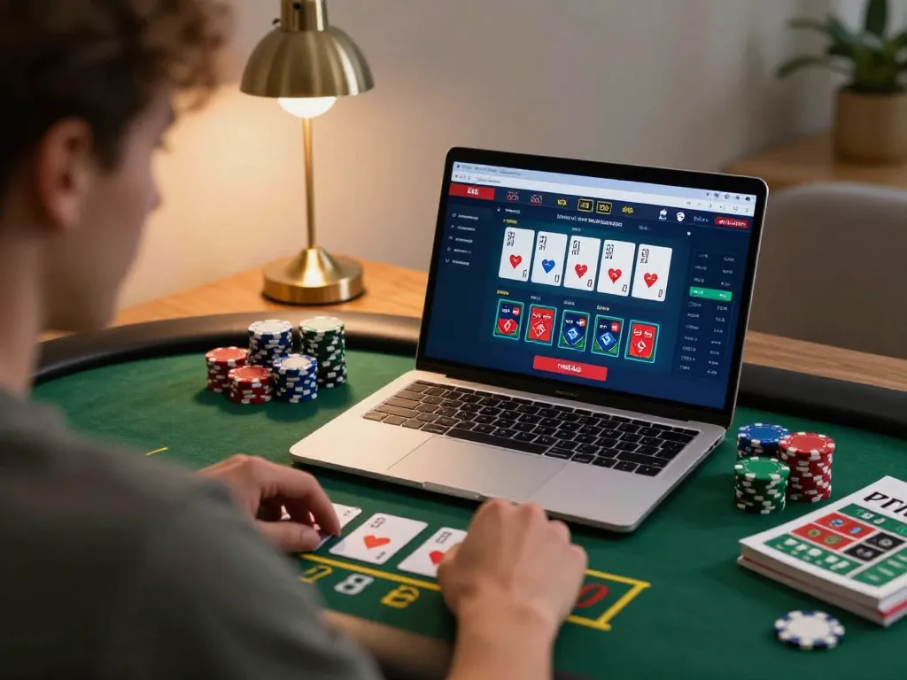 Engaging moment of online gaming experience at ww88, showcasing blackjack gameplay and strategic setups.