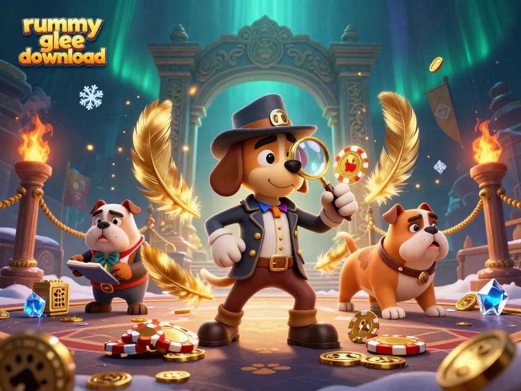 Unduh rummy glee untuk bermain rummy bersama teman, menampilkan detail menarik dan elemen intim dari permainan.