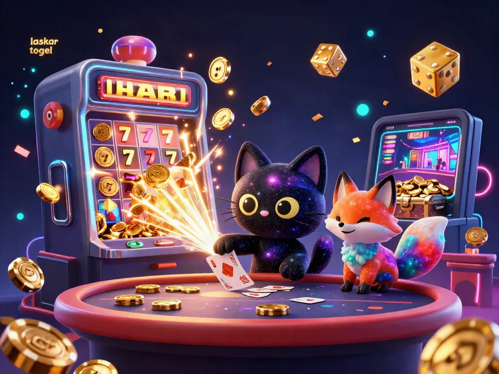Experience the thrilling laskar togel gaming with vibrant cosmic elements and dynamic casino visuals.