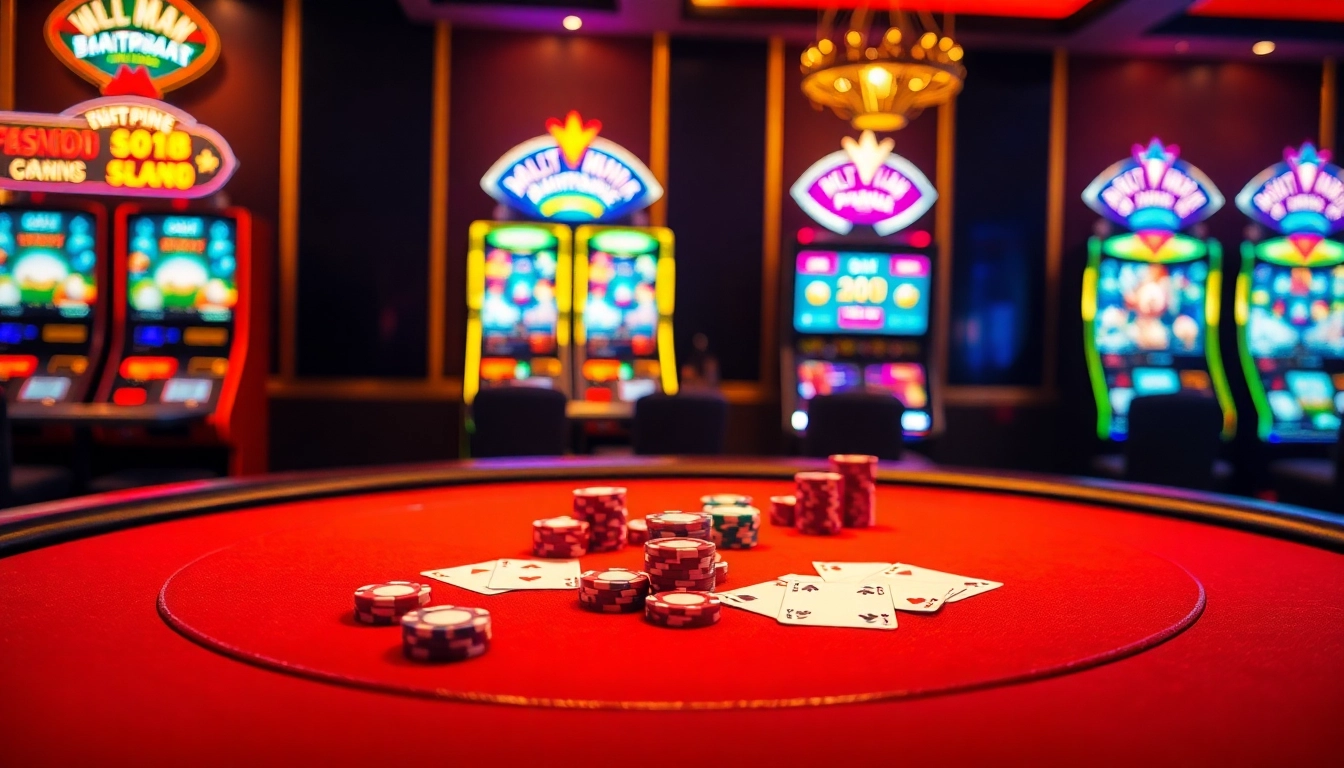 Bet big at https://rr88.gratis/ with colorful poker chips and elegant casino tables in a luxurious setting.