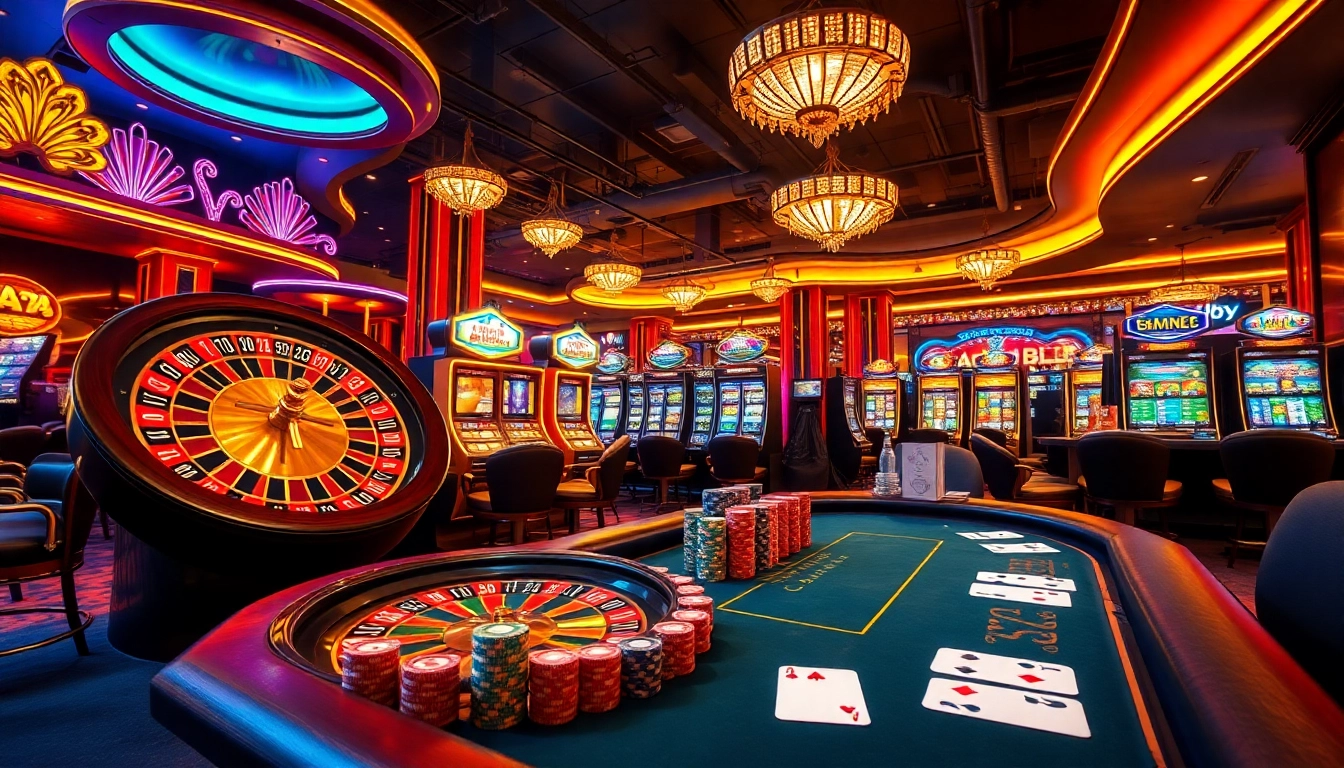 Rasakan sensasi di kasino datukwin dengan mesin slot yang berwarna-warni dan meja poker yang rapi.