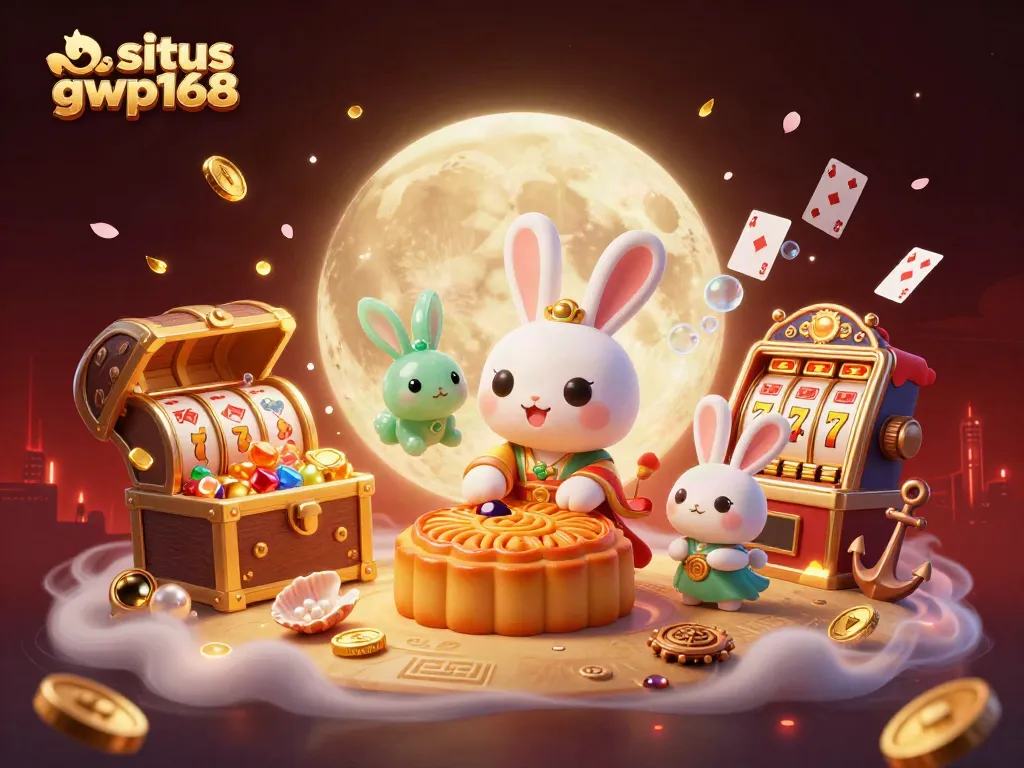 Menangkan permainan di situs gwp168 dengan simbol scatter emas dan jackpot menarik yang bercahaya di malam hari.