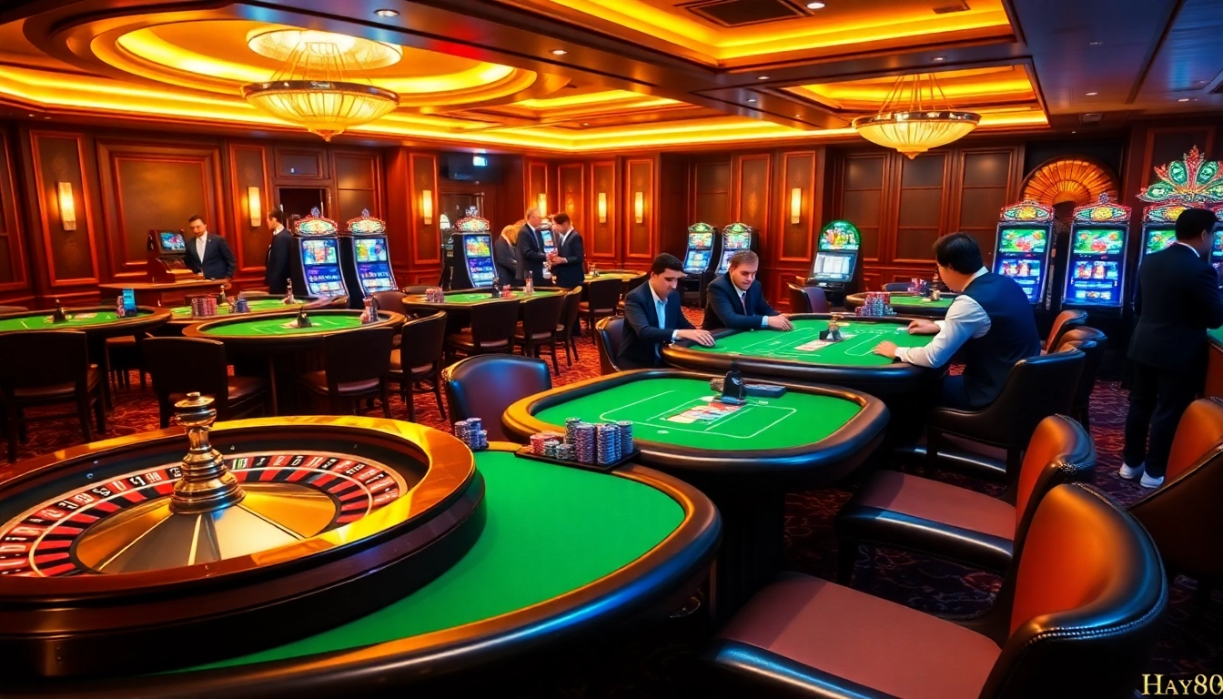 Experience luxury and excitement at https://hay88.my/ with engaging card games and vibrant casino scenes.