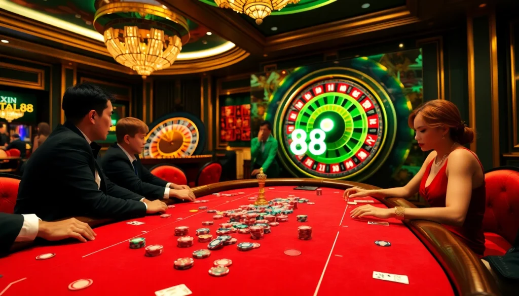 Experience thrilling poker games at Xin 88 with vibrant tables and exciting action.