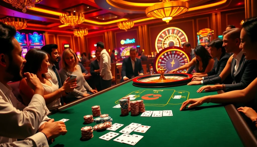 Experience the thrill of gaming at https://hbbet5.art/ with vibrant casino scenes and captivating gameplay.