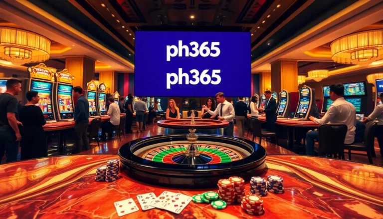 Experience the thrill of gaming at ph365 casino with vibrant slot machines and engaging tables.
