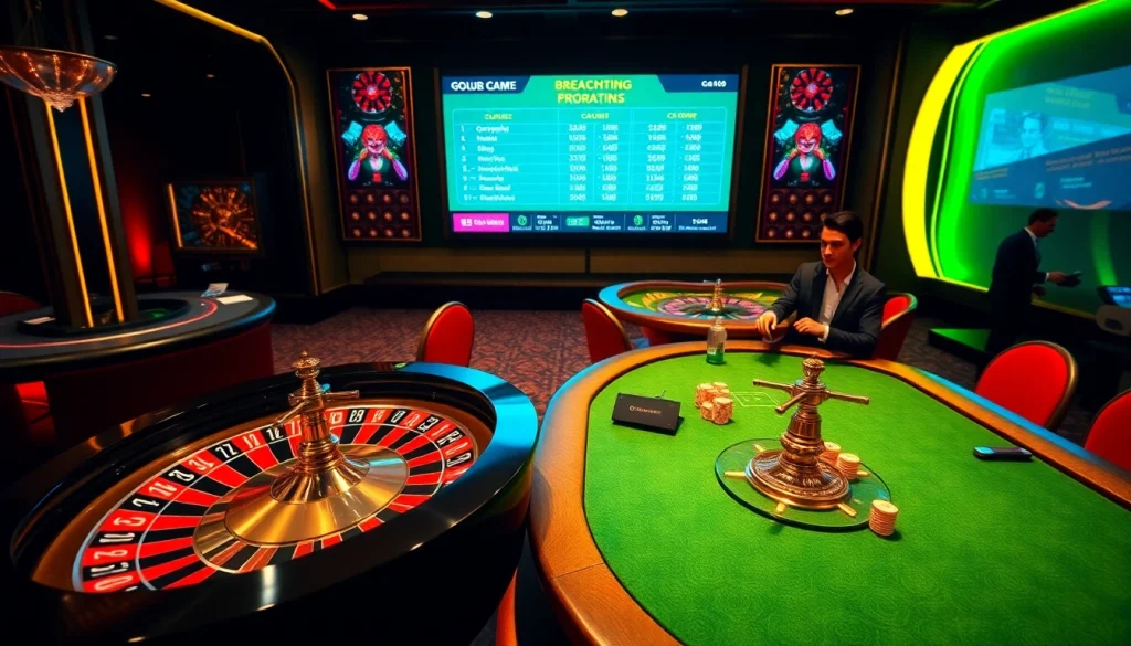 Players enjoy an exciting casino experience at https://go88.talk/ with roulette and card games.