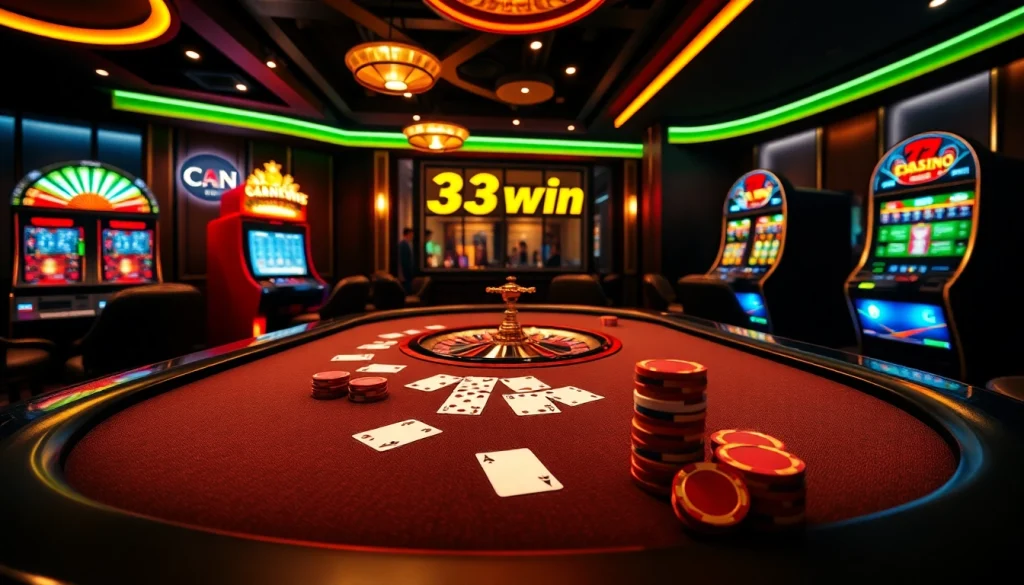 Experience the thrill of betting with 33win at a glamorous online casino.