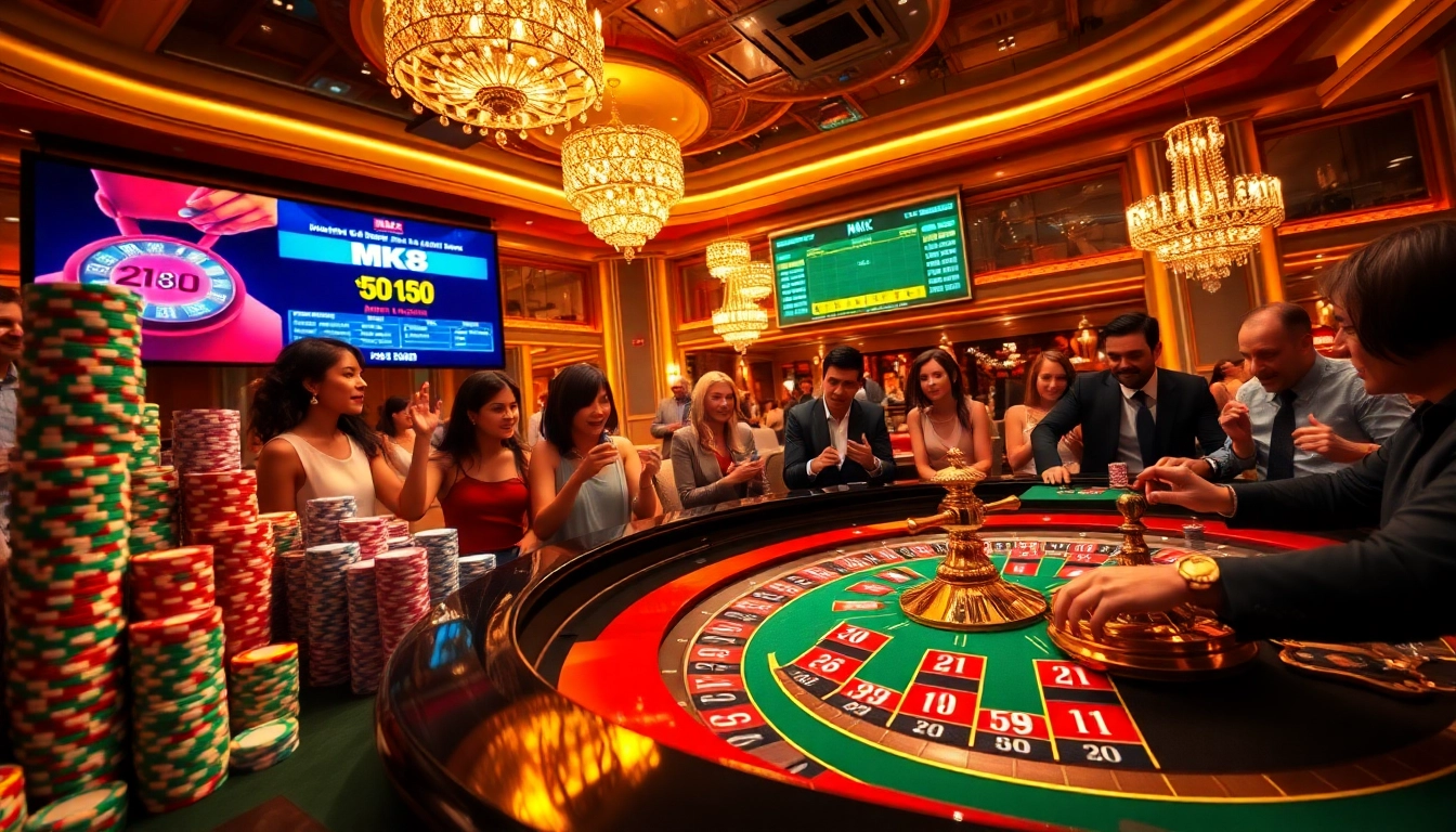 Engage with MK8 at a luxurious casino filled with excitement and thrilling games.