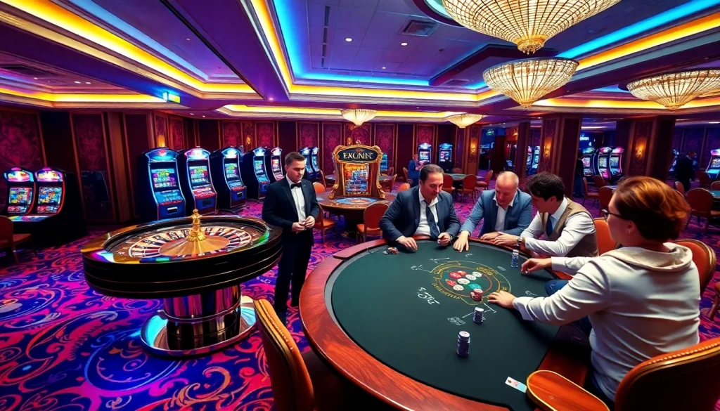 Experience the thrill of winning at XX88’s vibrant casino floor with roulette and blackjack tables.