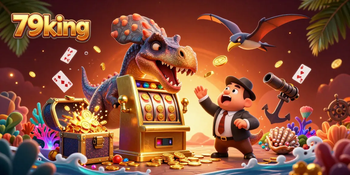 Catch flying coins with 79king in this thrilling casino-themed 3D digital illustration.